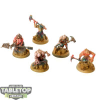 Genestealer Cults - 5x Aberrants - teilweise bemalt