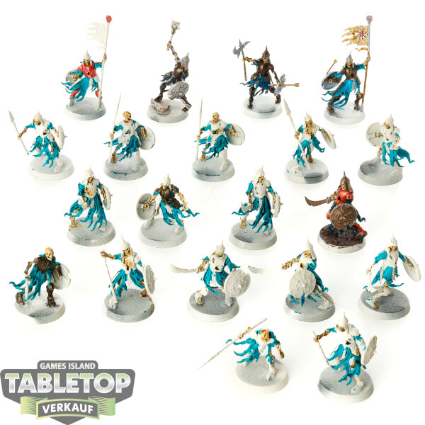 Soulblight Gravelords - 20x Deathrattle Skeletons - teilweise bemalt