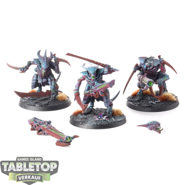 Tyraniden - 3 x Tyranid Warriors - bemalt
