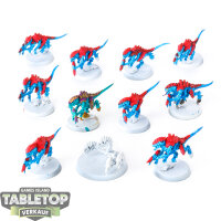 Tyraniden - 10 x Termagants - teilweise bemalt