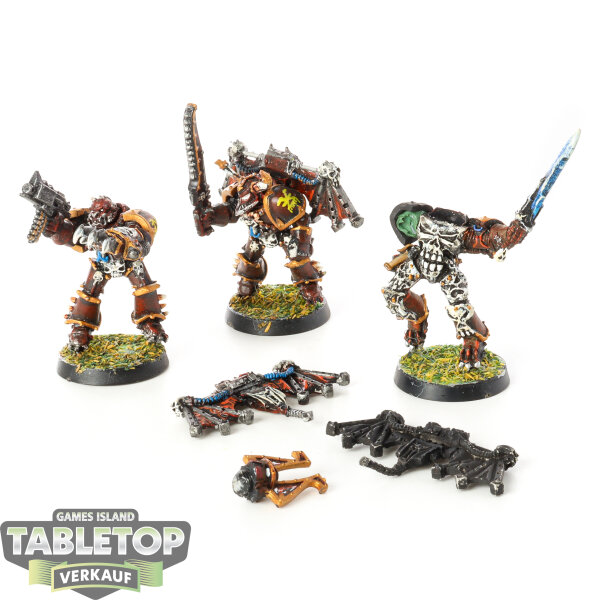 Chaos Space Marines - 3 Raptors klassisch - bemalt