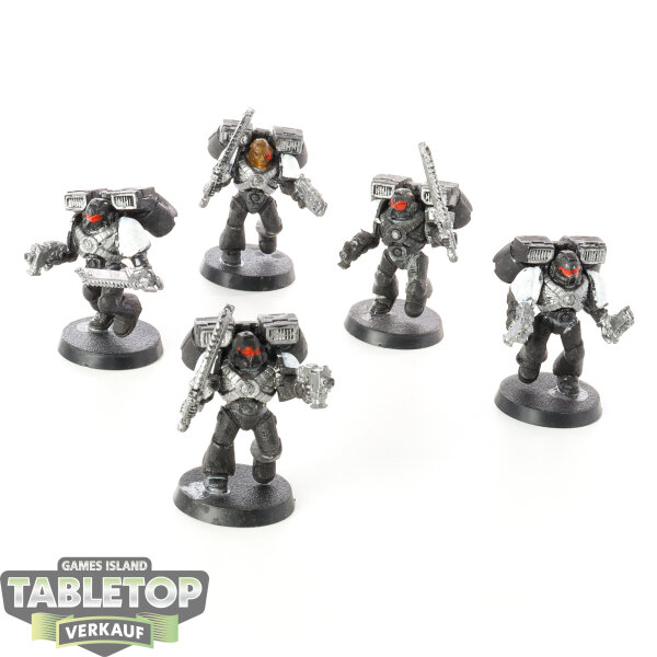Black Templars - 5 Assault Squad klassisch - teilweise bemalt