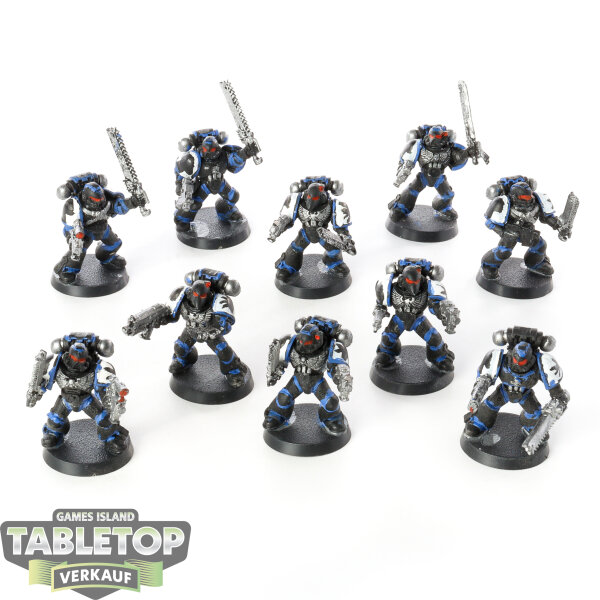 Black Templars - 10 Tactical Assault Squad klassisch - teilweise bemalt