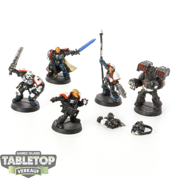Black Templars - 5 Command Squad klassisch - bemalt