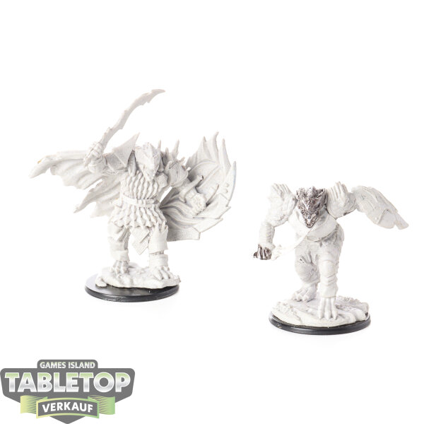 Miniaturen - 2 D&D Nolzur´s Dragonborn - unbemalt