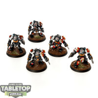 Black Templars - 5x Terminator Assault Squad - bemalt