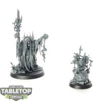 Orruk Warclans - Swampcalla Shaman with Pot-grot - unbemalt