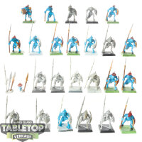 Seraphon - 24x Saurus Warriors - teilweise bemalt