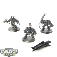 Grey Knights - 3x Grey Knights Paladins - teilweise bemalt