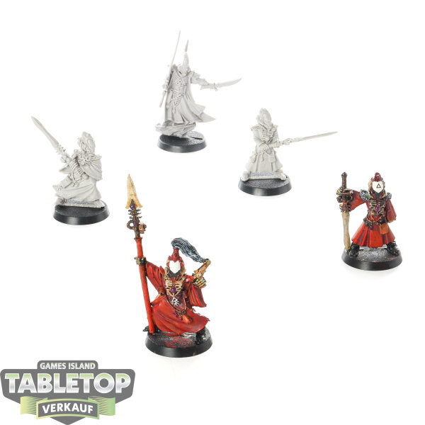 Craftworlds - Ulthwe Seer Council Box - 1x Farseer, 4x Warlocks - klassisch - teilweise bemalt