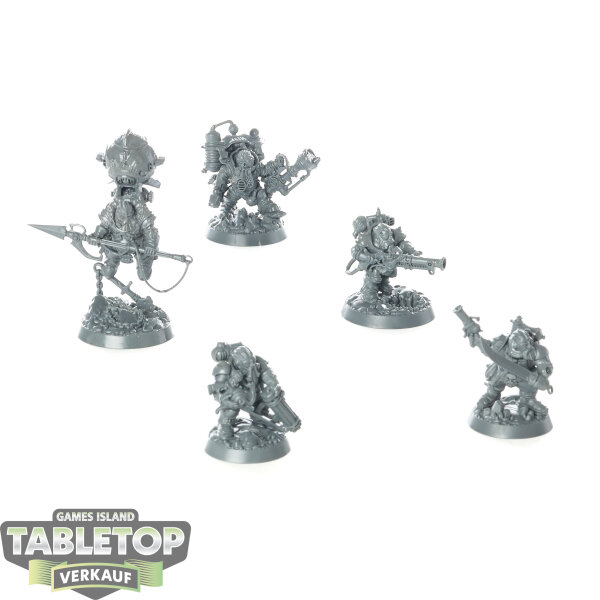 Warhammer Underworlds - 5x Thundriks Profiteers - Kharadron Overlords - unbemalt