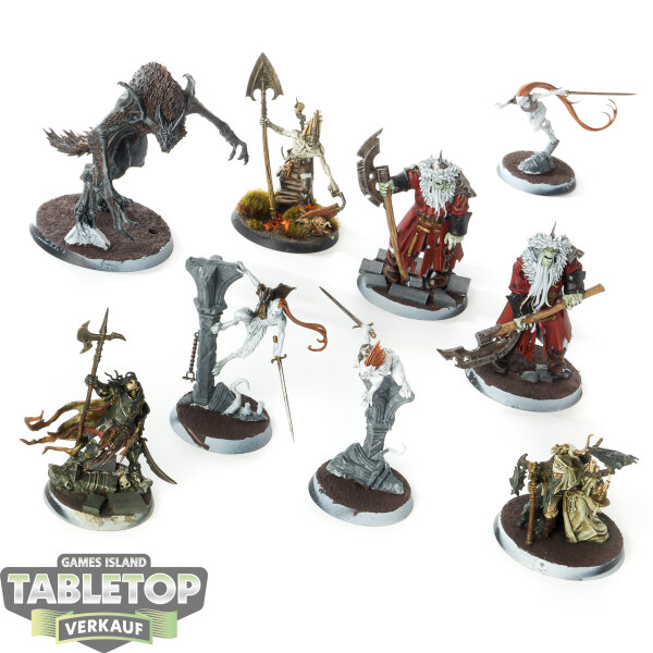 Warhammer Quest - 9 Cursed City Villains - teilweise bemalt