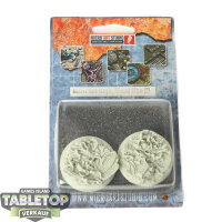 Bases - 2x Dark Temple Bases, WRound 40mm -...