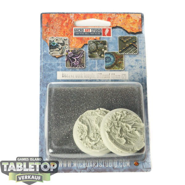 Bases - 2x Dark Temple Bases, WRound 40mm - Originalverpackt / Neu