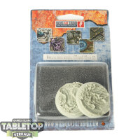 Bases - 2x Dark Temple Bases, WRound 40mm -...