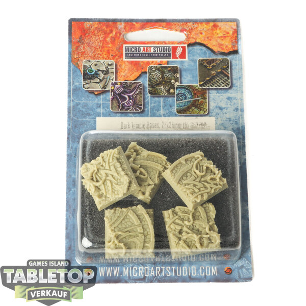 Bases - 5x Dark Temple Bases, 25x25mm - Originalverpackt / Neu