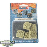 Bases - 5x Dark Temple Bases, 25x25mm - Originalverpackt...