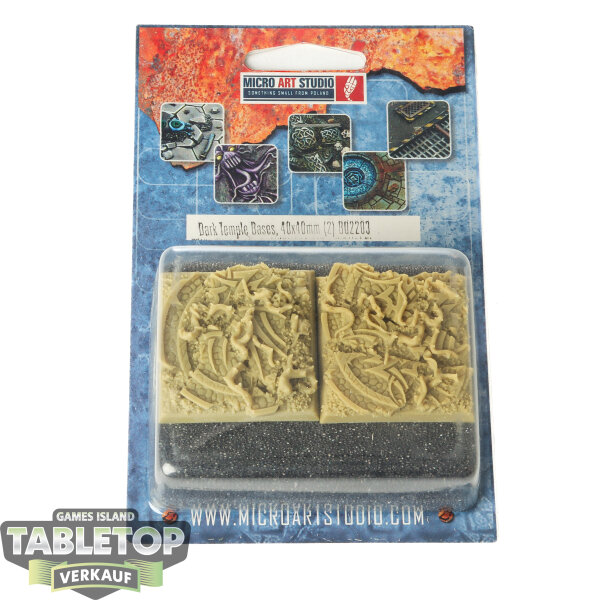 Bases - 2x Dark Temple Bases, 40x40mm - Originalverpackt / Neu