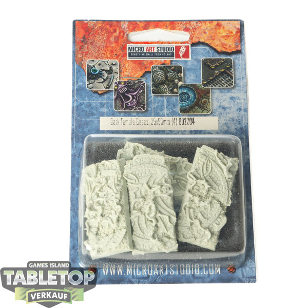 Bases - 4x Dark Temple Bases, 25x50mm - Originalverpackt / Neu