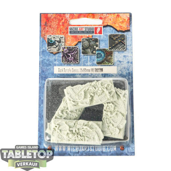 Bases - 4x Dark Temple Bases, 25x50mm - Originalverpackt / Neu