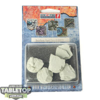 Bases - 5x Shale Bases, Round 25mm - Originalverpackt / Neu