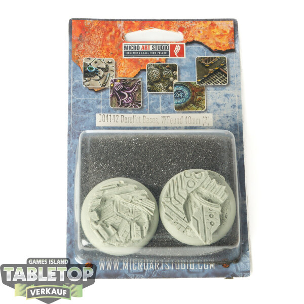 Bases - 2x Derelict Bases, Round 40mm - Originalverpackt / Neu