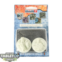 Bases - 2x Forest Bases, Round 40mm - Originalverpackt / Neu