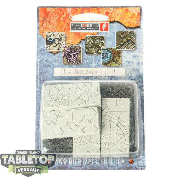 Bases - 4x Mosaic Bases 25x50mm - Originalverpackt / Neu