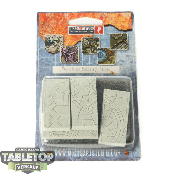Bases - 4x Mosaic Bases 25x50mm - Originalverpackt / Neu