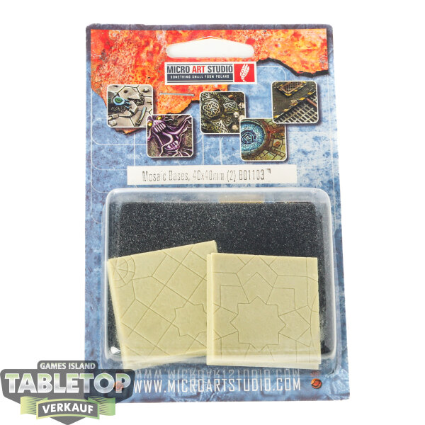 Bases - 2x Mosaic Bases 40x40mm - Originalverpackt / Neu