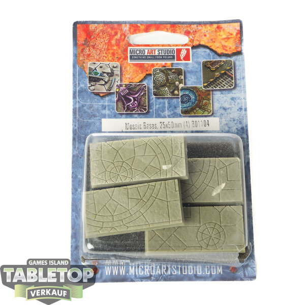 Bases - 4x Mosaic Bases 25x50mm - unbemalt