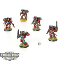 Blood Angels - 5x Assault Marines - bemalt