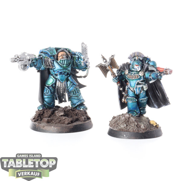 Horus Heresy - Legion Cataphractii Praetor & Chaplain Consul - teilweise bemalt