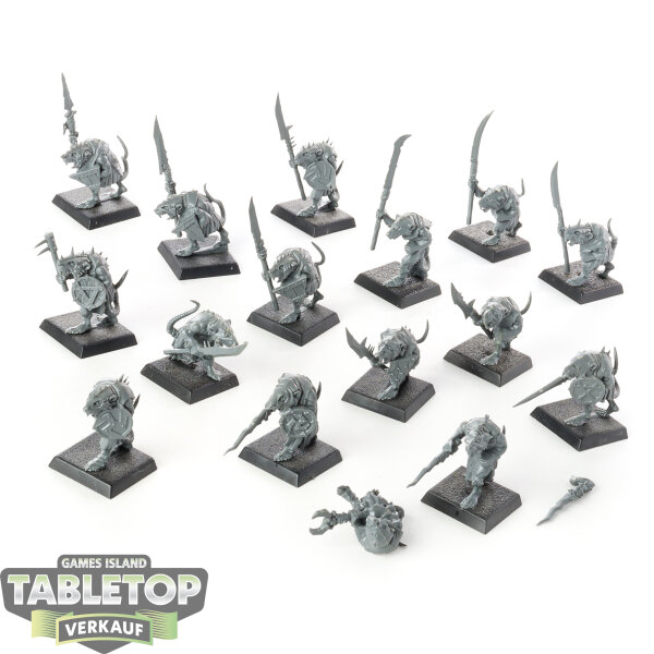Skaven - 16 Clanrats - unbemalt
