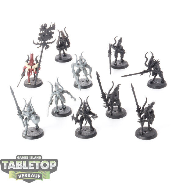 Blades of Khorne - 10 Bloodletters - teilweise bemalt
