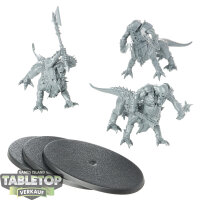 Warriors of Chaos - 3 Dragon Ogres - unbemalt