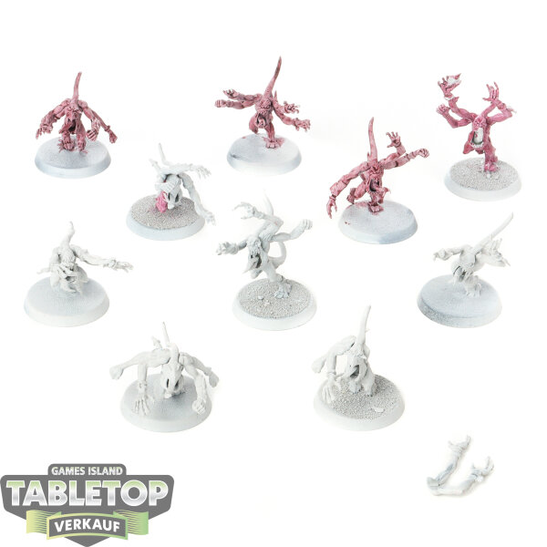 Disciples of Tzeentch - 10 Pink Horrors - teilweise bemalt