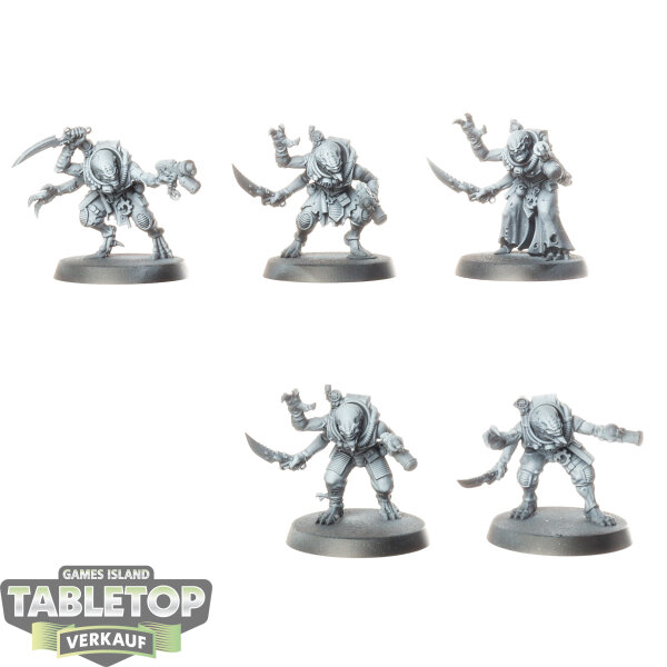 Genestealer Cults - 5x Acolyte Hybrids - teilweise bemalt
