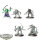 Genestealer Cults - 5x Acolyte Hybrids - teilweise bemalt