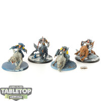 Genestealer Cults - 4x Thunderwolf Cavalry - teilweise...