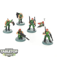 Astra Militarum - 5 Catachan Command Squad - bemalt