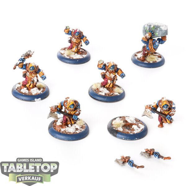 Trollbloods - Krielstone Bearer & Stone Scribes - bemalt