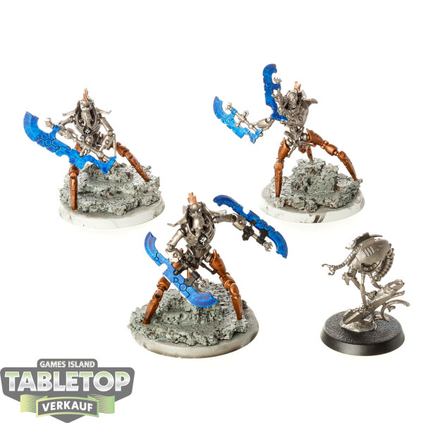 Necrons - 3 Skorpekh Destroyers - bemalt