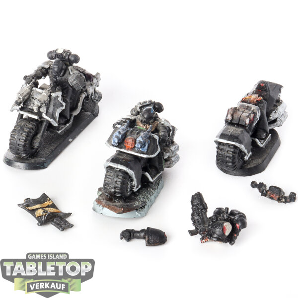 Space Marines - 3 Biker - grundiert