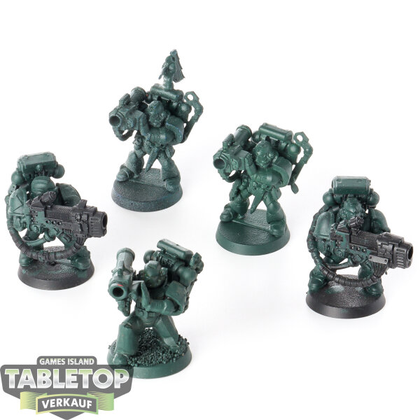 Dark Angels - 5 Devastator Squad klassisch - teilweise bemalt