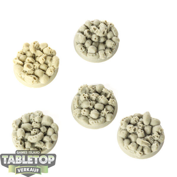 Bases - 5 Skulls Bases Round 25mm - unbemalt