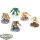 Dark Angels - 5 Deathwing Terminator Squad klassisch - teilweise bemalt