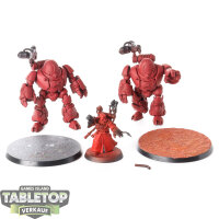 Adeptus Mechanicus - 2 Kastelan Robots - teilweise bemalt