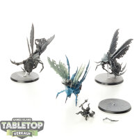 Maggotkin of Nurgle - 3x Plague Drones - teilweise bemalt