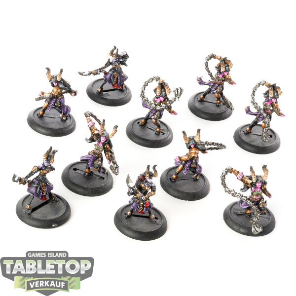 Cryx - 10 x Satyxis Raiders - bemalt